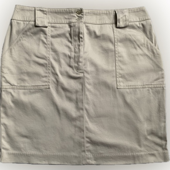 TRIBAL stretch tan skirt with front pockets, Nordstroms size 10. - Picture 2 of 7